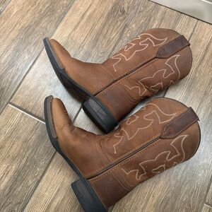 Roper Boys Kids Cole Square Toe Western Boots Size 1